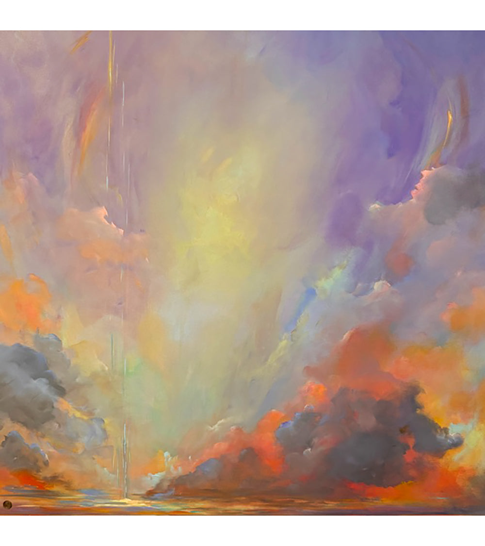 The Rainbow Follows You 36” x 36” by Sibet Alspaugh