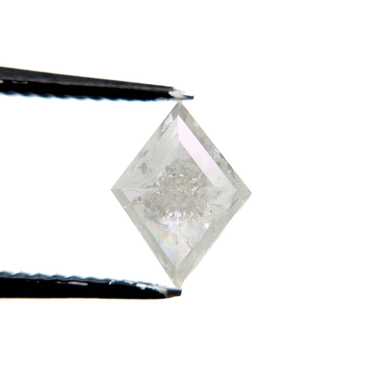1.02 Carat Icy White Rose Cut Lozenge Diamond