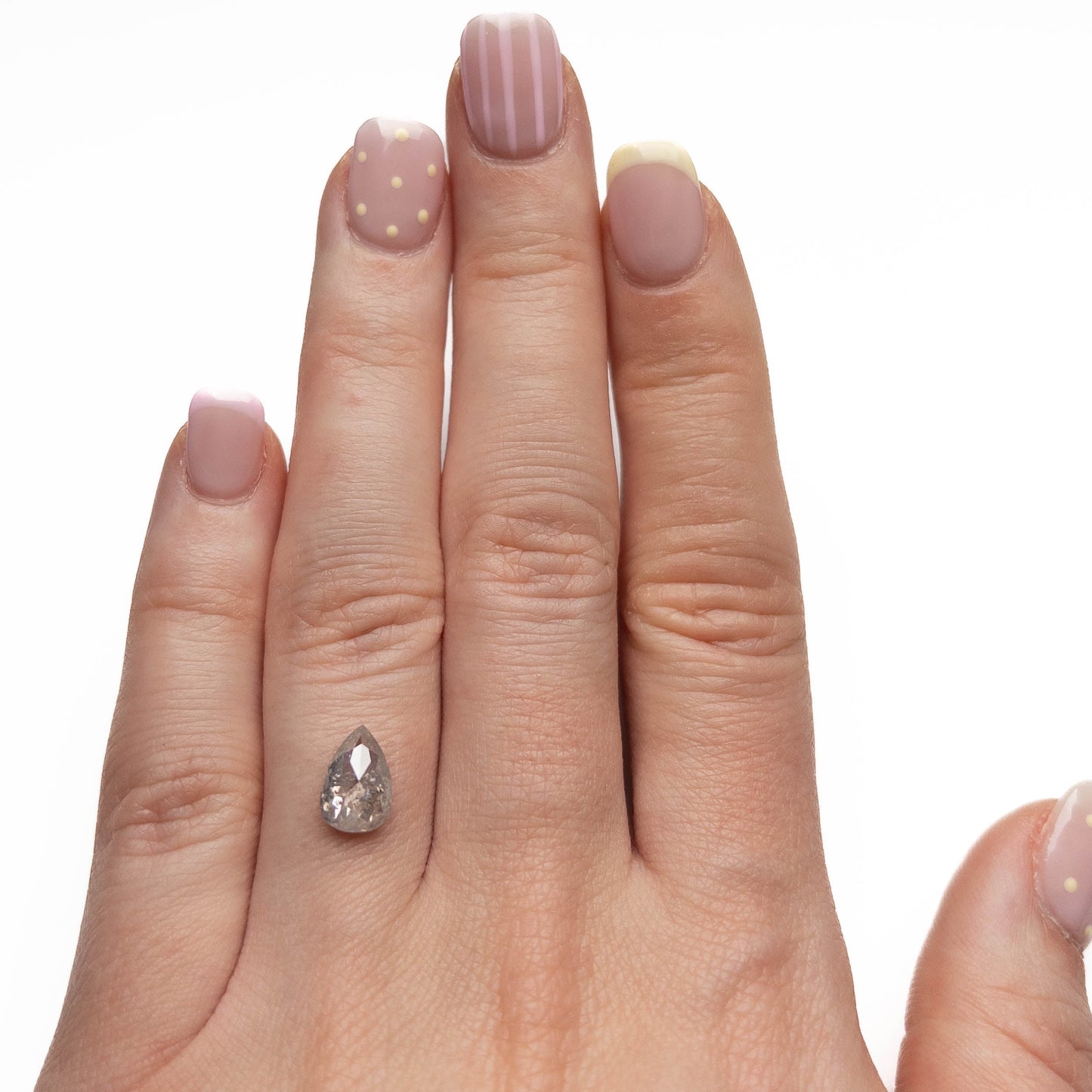 1.69 Carat Icy White Double Cut Pear Diamond
