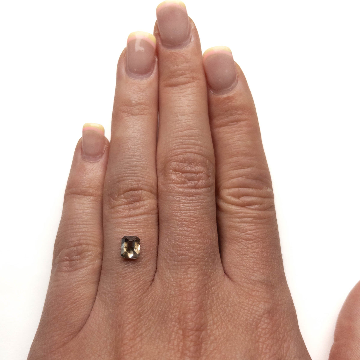 1.18 Carat Black Double Cut Asscher Diamond