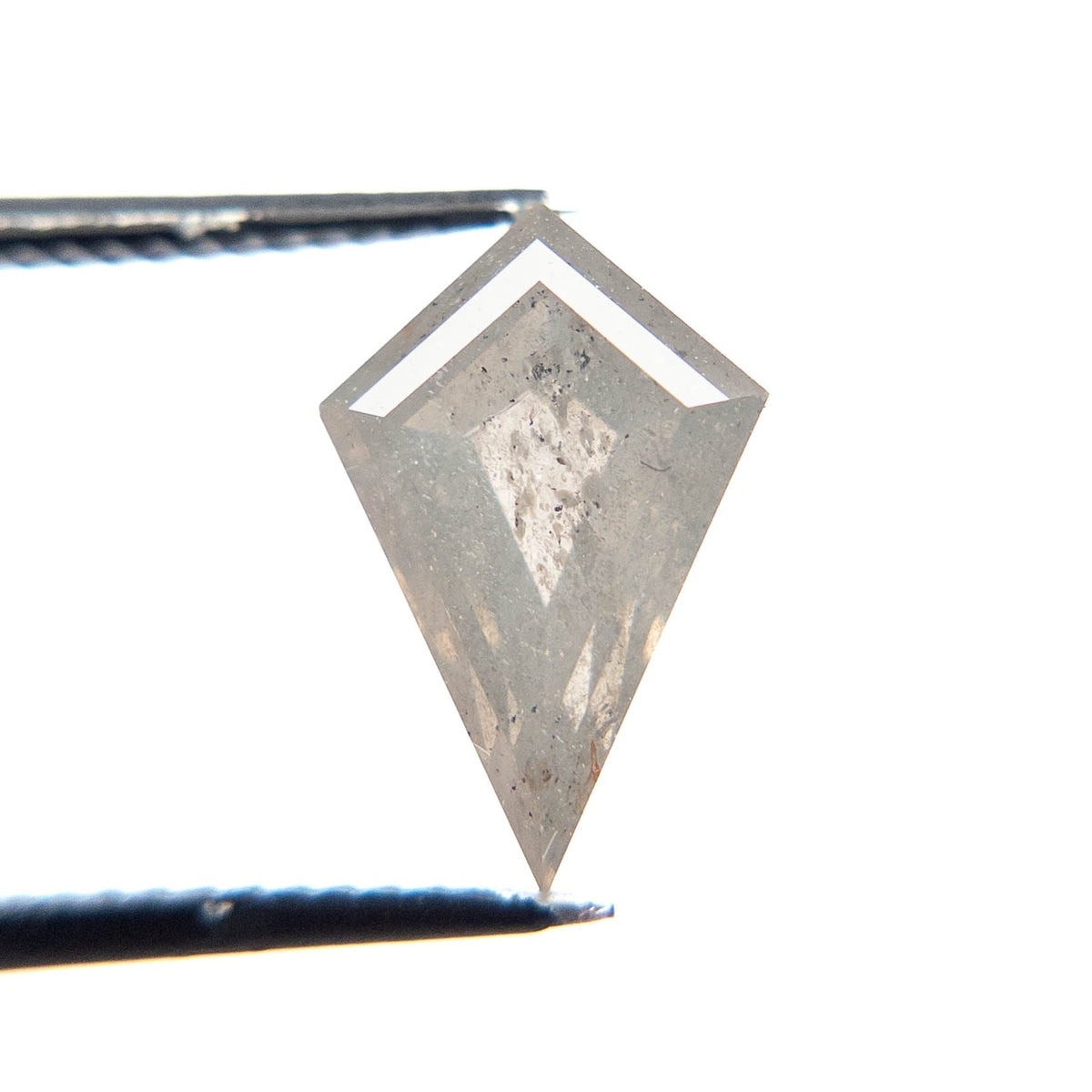 2.36 Carat Icy Salt and Pepper Double Cut Kite Diamond