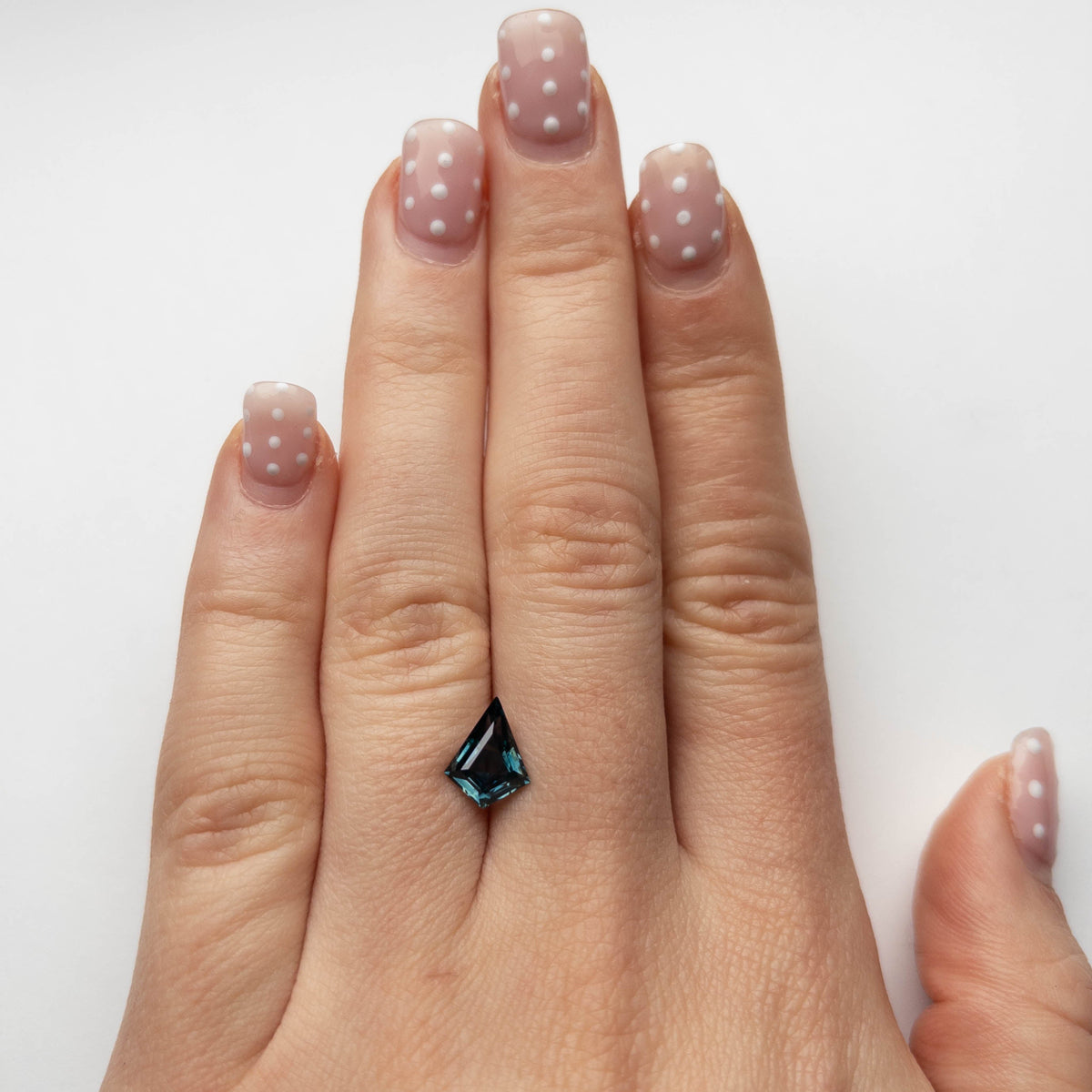1.94 Carat Blue Step Cut Kite Montana Sapphire