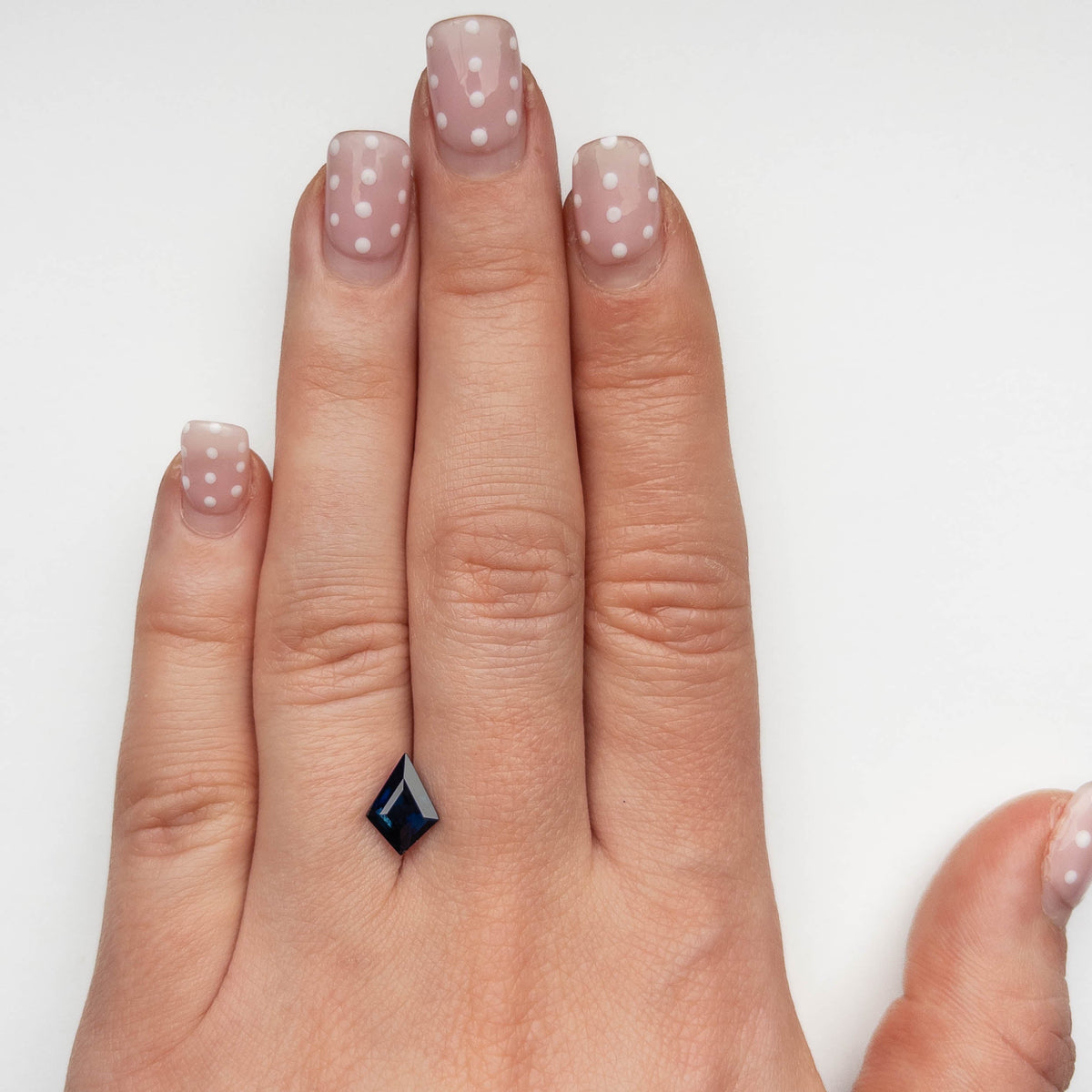 1.64 Carat Deep Blue Step Cut Kite Tanzanian Sapphire