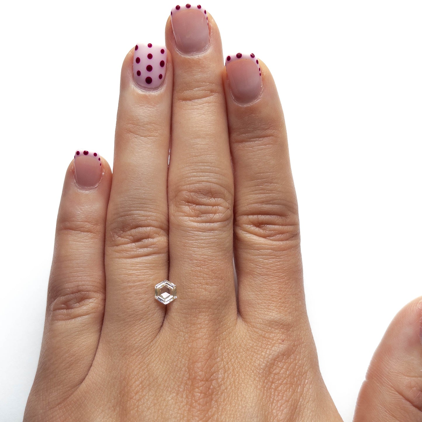 .71 Carat Clear Step Cut Hexagon Diamond