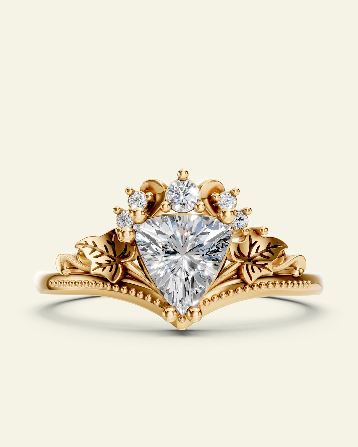 Ariadne | trillion cut 6 mm ring setting