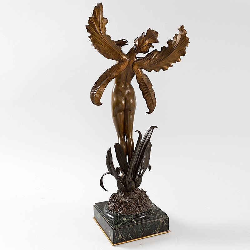 Louis Chalon "La Fée" Bronze Sculpture