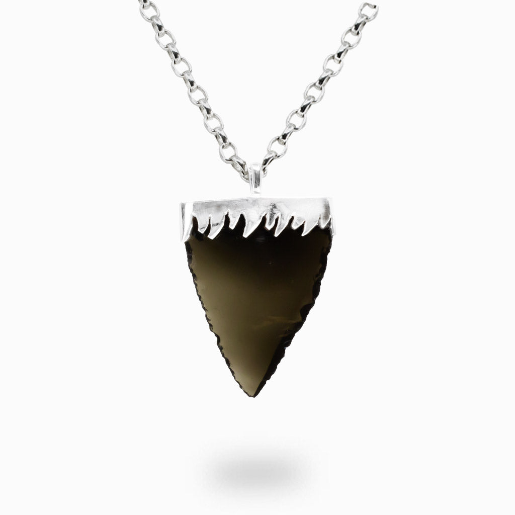 Apache Tear Obsidian Necklace