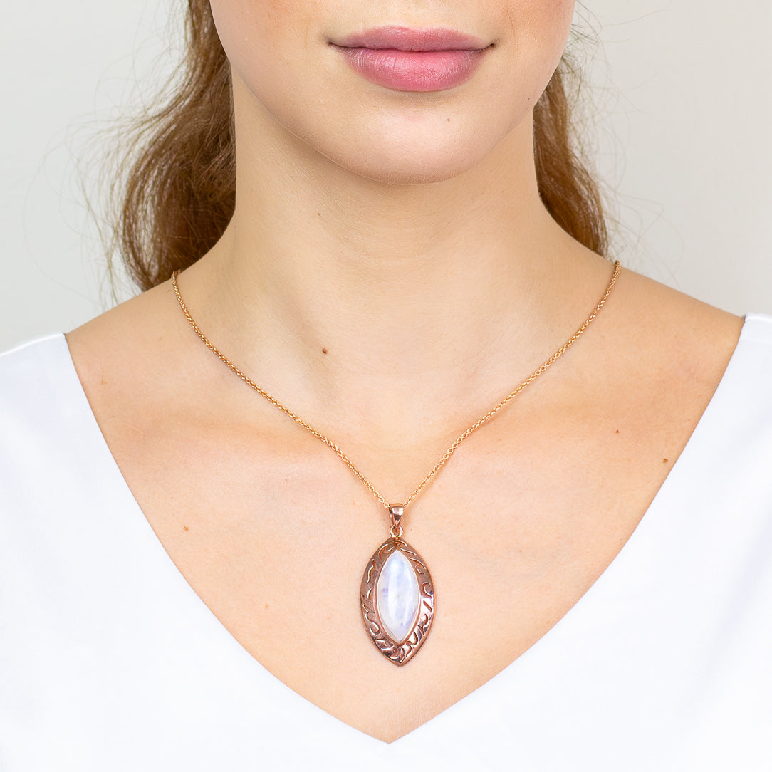 Rainbow Moonstone Necklace