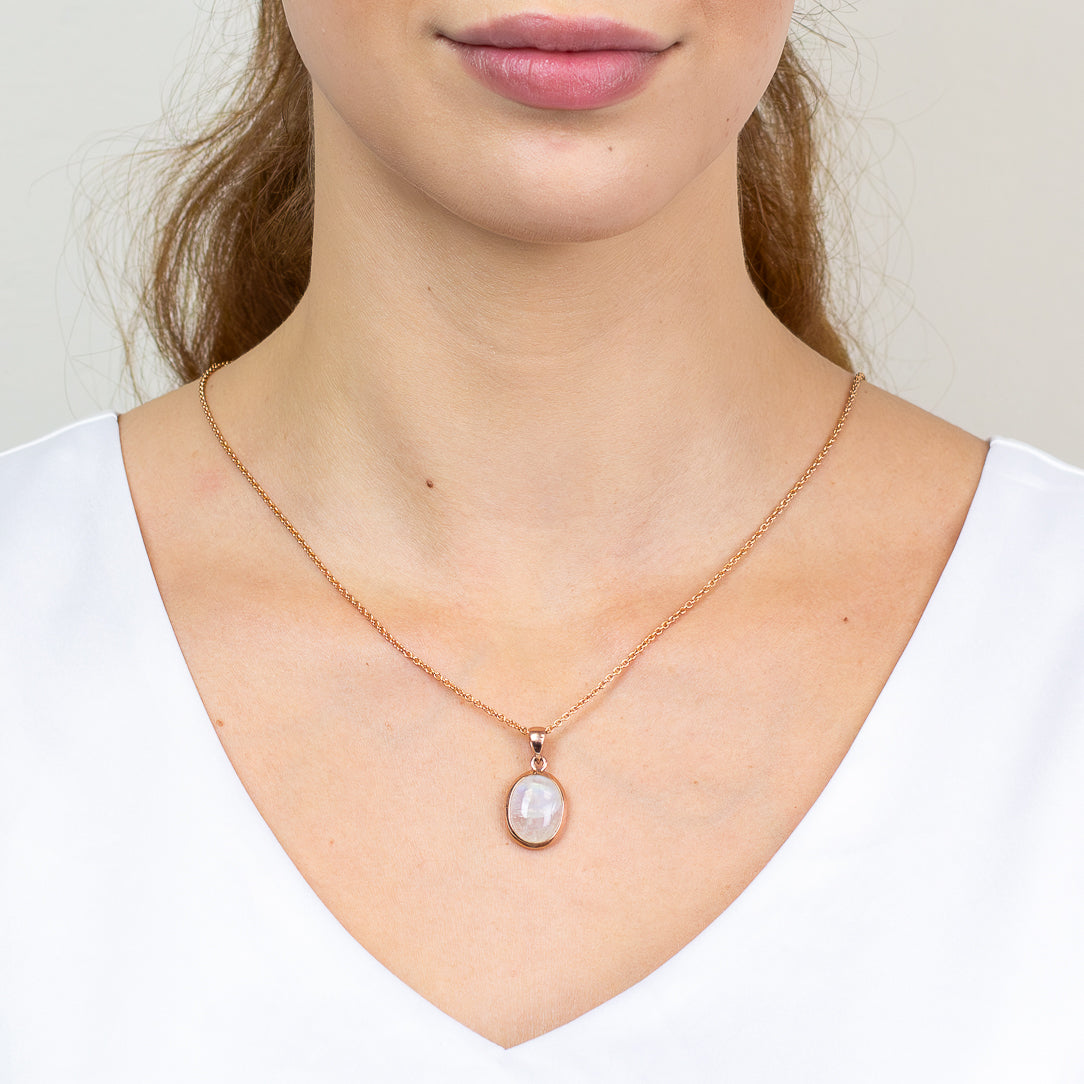Rainbow Moonstone Necklace