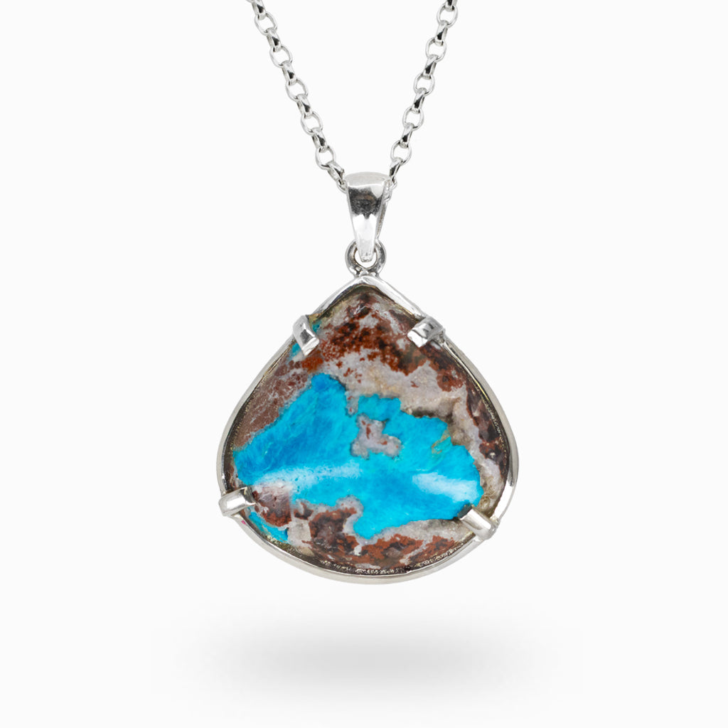 Cavansite In Matrix Necklace