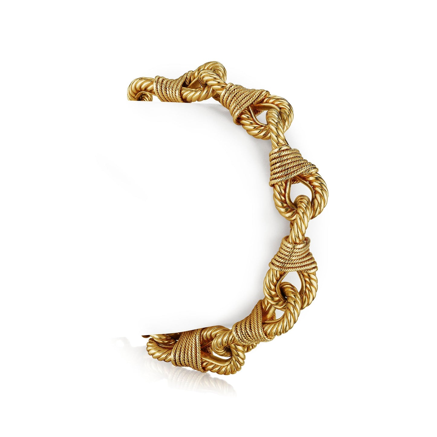 French Mid-Century 18K Gold Bracelet