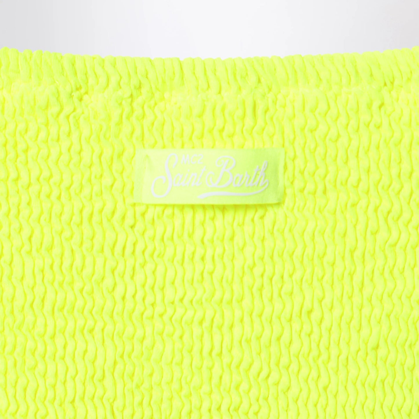 MC2 Saint Barth - Baker bikini in neon yellow crinkle fabric