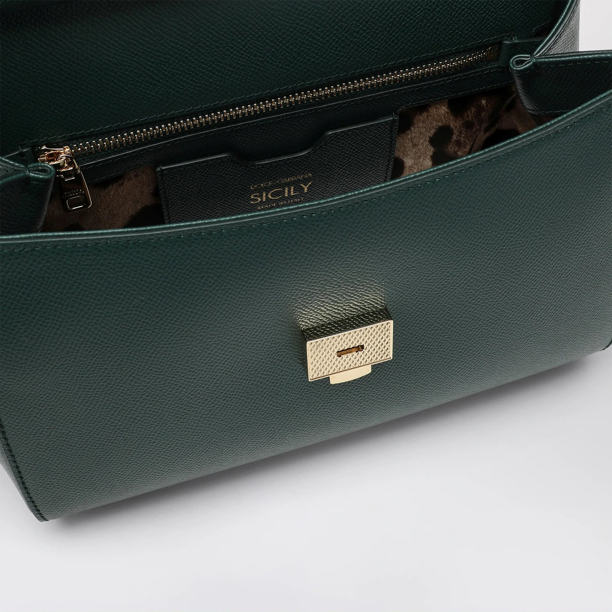 Dolce&Gabbana - Large Sicily handbag in Lago green