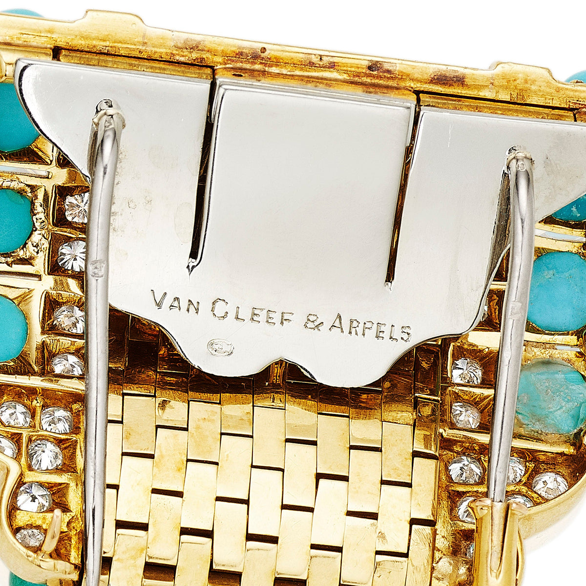 Van Cleef & Arpels Paris Pair of "Ludo Briquette" Brooches
