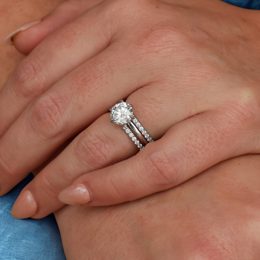 Moissanite Stacker Set for the Brazoria