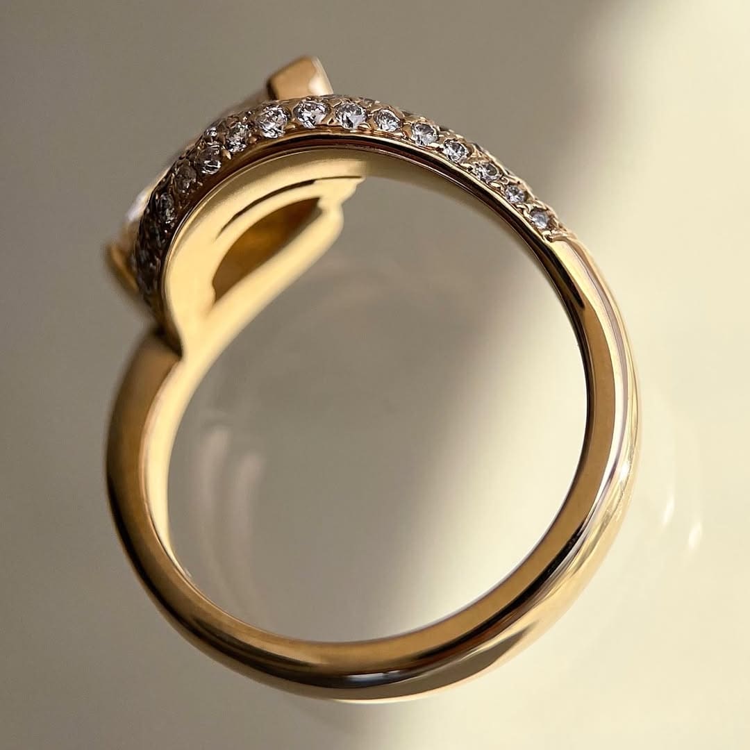 Opulent Pave Twist Design Marquise Cut 3.0ct Engagement Ring In Sterling Silver