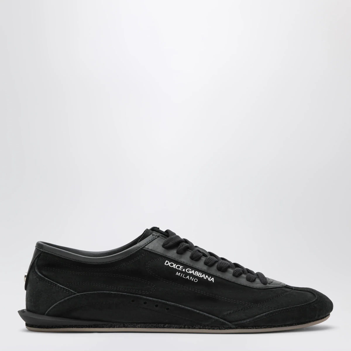 Dolce&Gabbana - Black DG Sailing raffia trainers