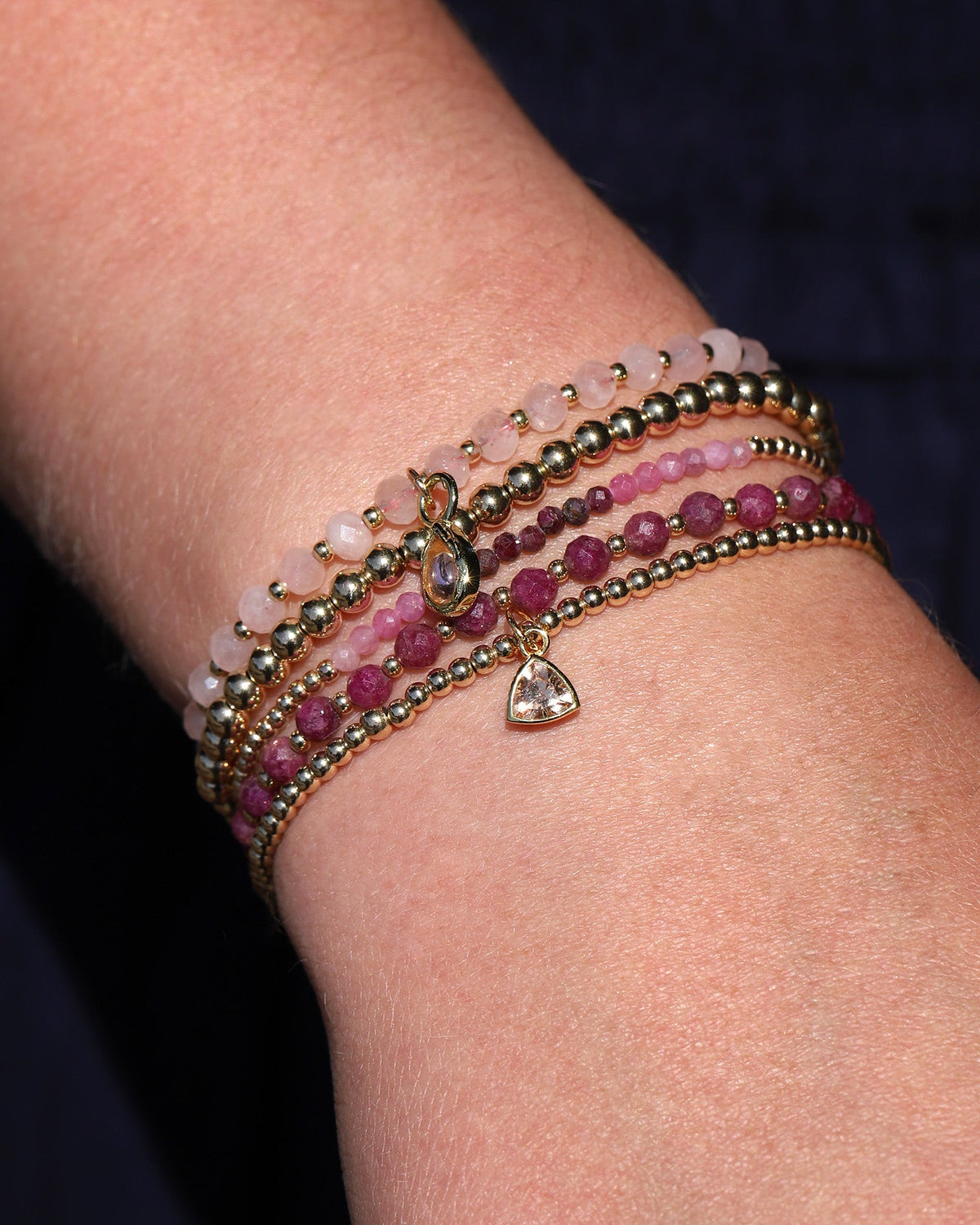 Triangle Charm Bracelet | 2.5mm