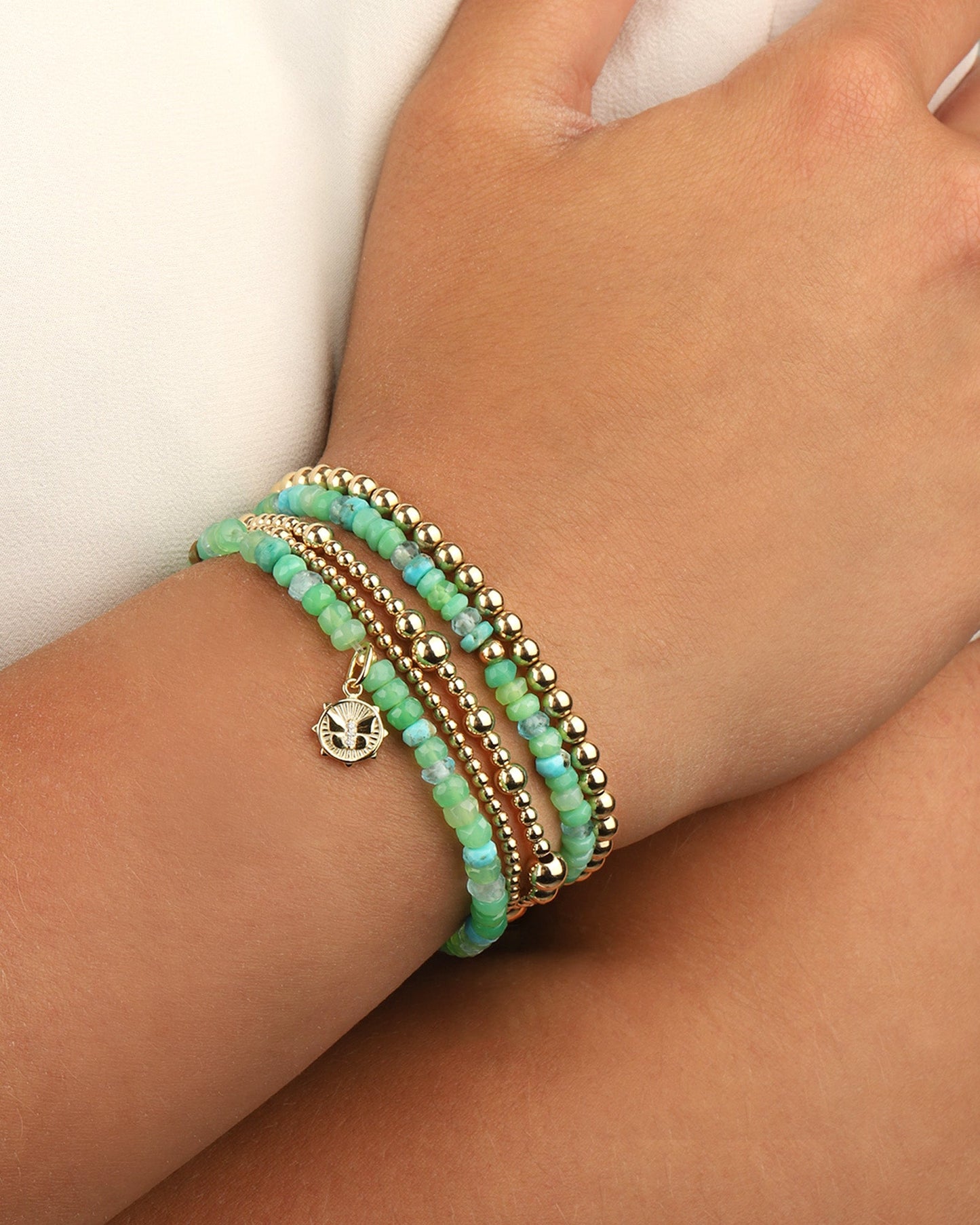 Mixed Beaded Stone Bracelet | 4mm