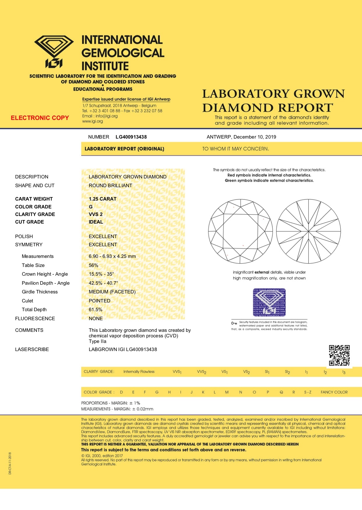 ・SIENNA・Lab-Grown Diamond (VVS2/G), Willow Leaf Band (1.25ct)