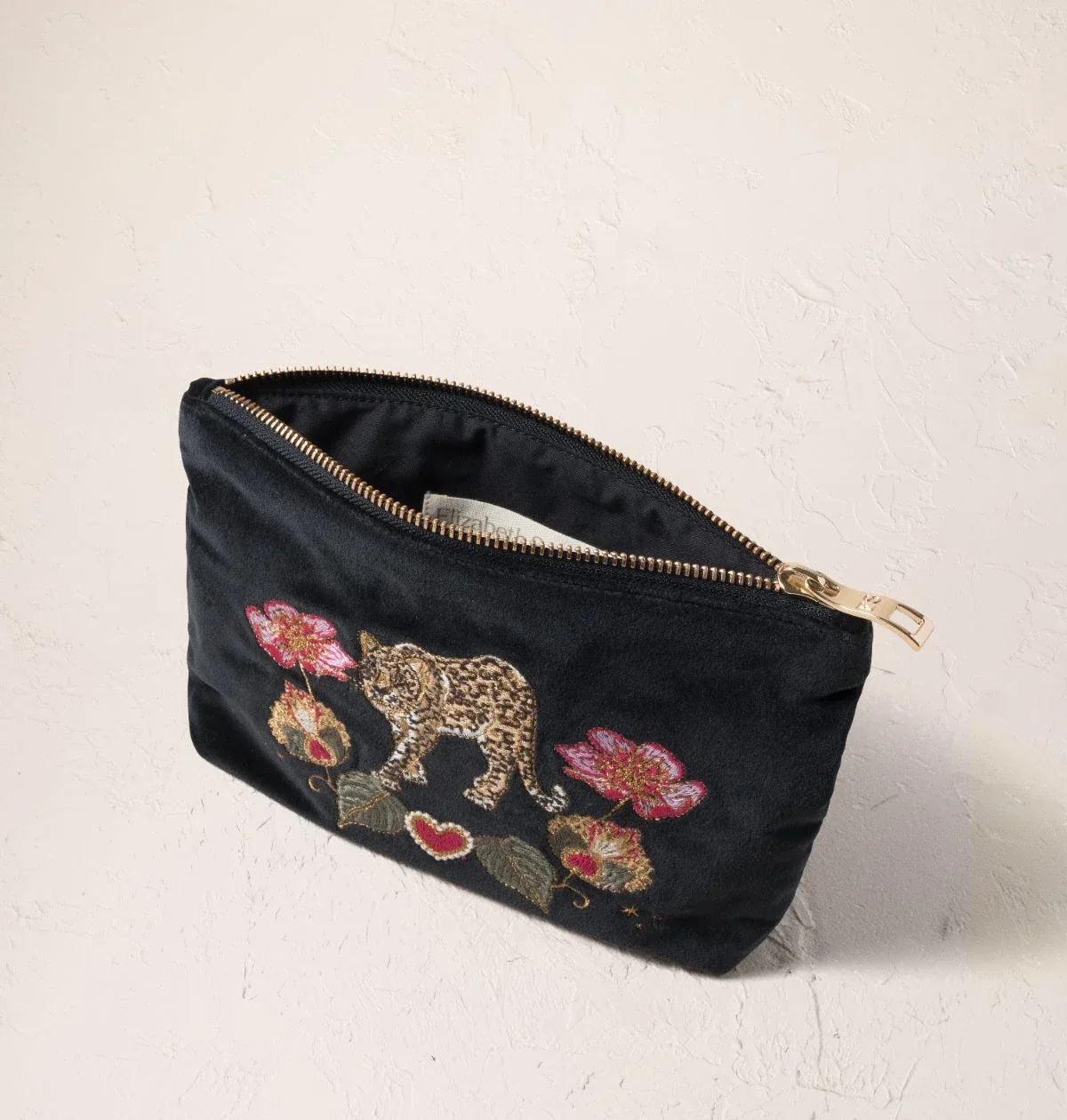 Celestial Leopard Velvet Mini Pouch