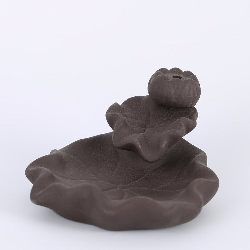 Ceramic Lotus Backflow Incense Burner