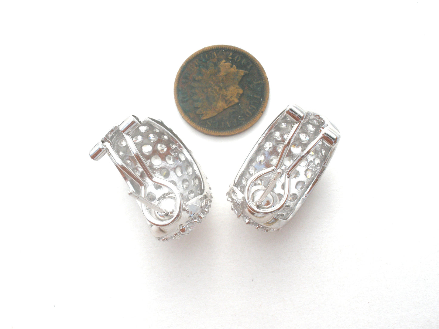 Cubic Zirconia Sterling Silver Earrings