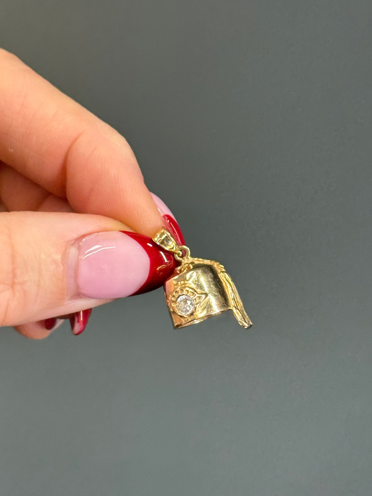 Vintage 14k Masonic Shriner’s Hat Charm