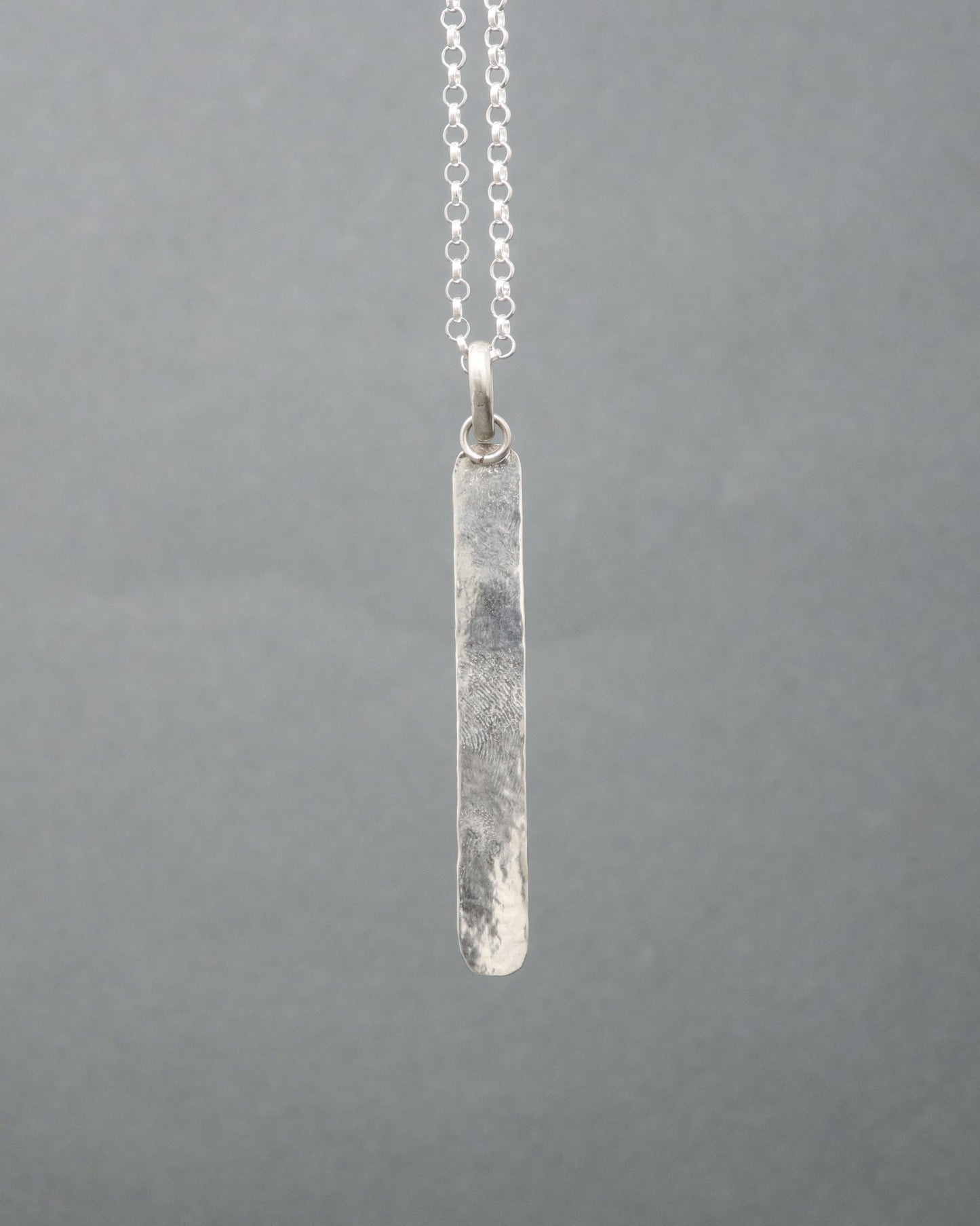 Hammered Post Necklace