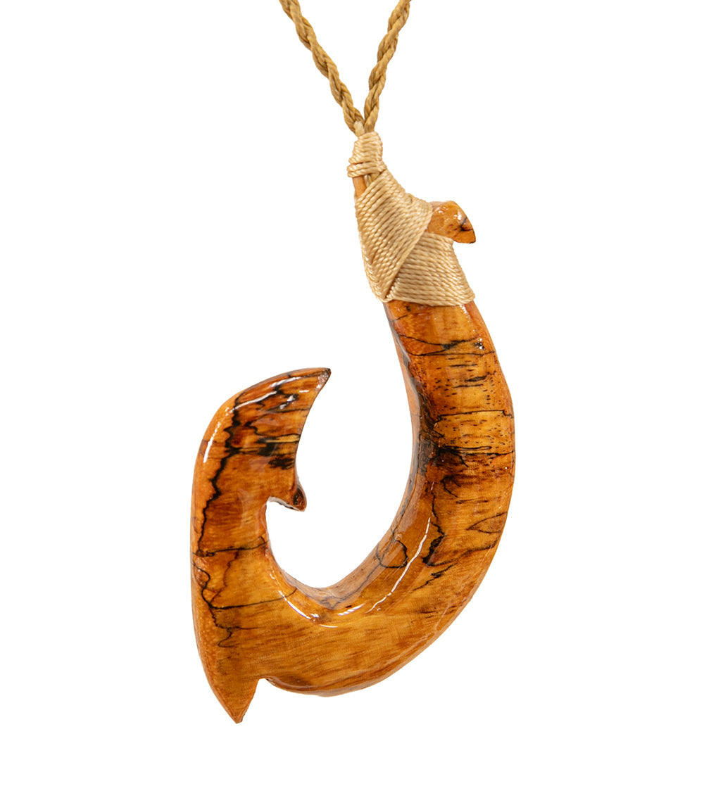 Spalted Tamarind Hook Pendant