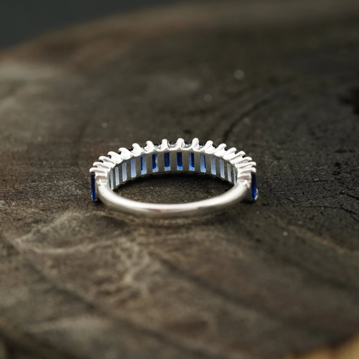 Sapphire Wedding Band | Womens Ring