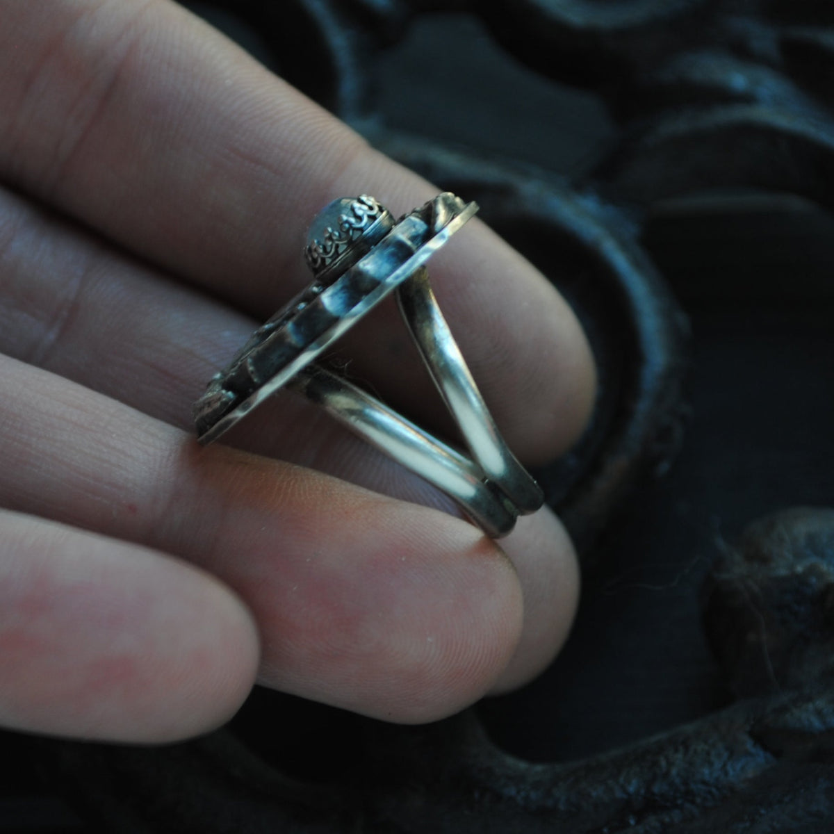 Size 7 - Moonlight Caught in Spiders Silk