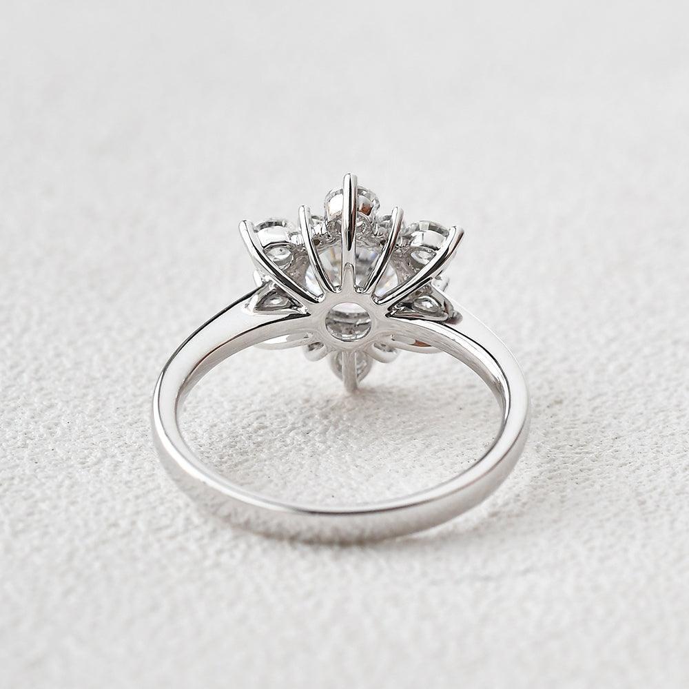 Elara’s Snowflake | Art Deco Diamond Engagement Ring
