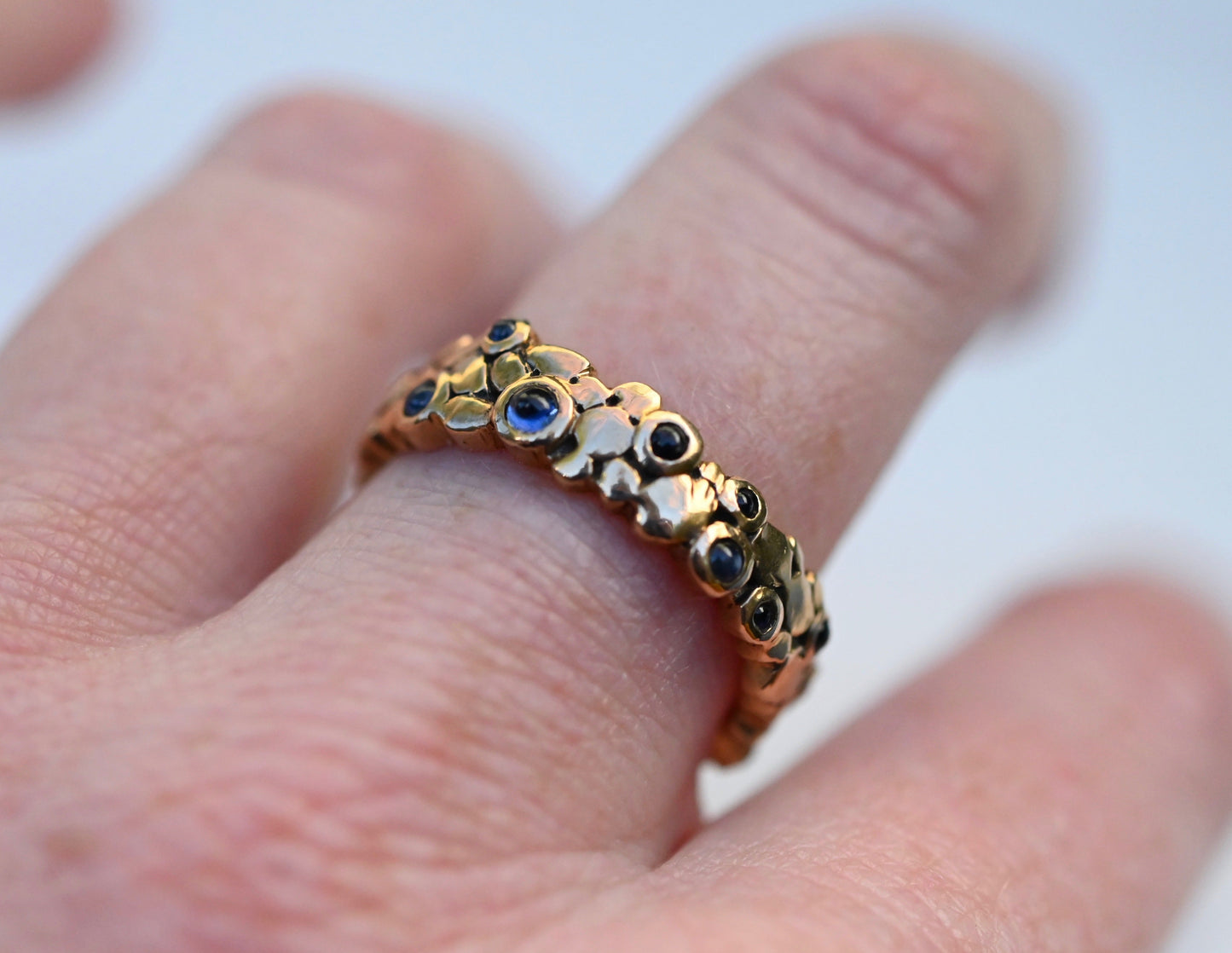 Sapphire Stone 14k Gold Ring Setting - Made to Order