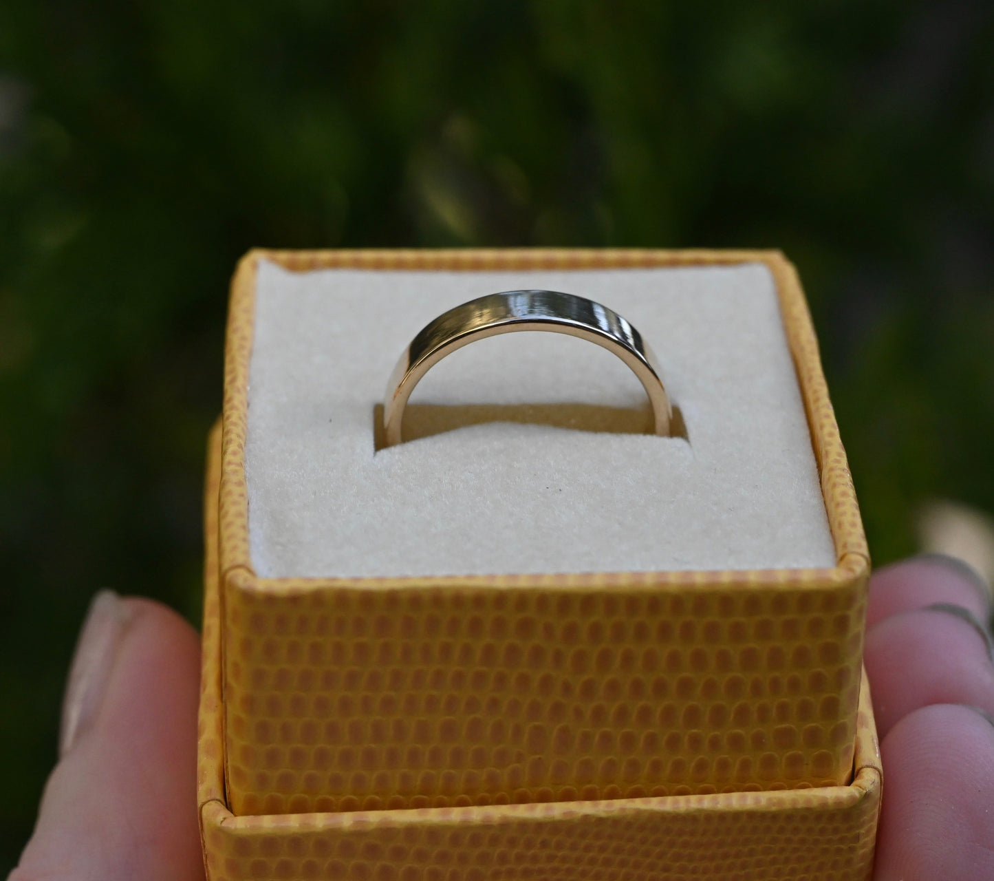 Simple High Polish 14k Gold Ring - Made To Order