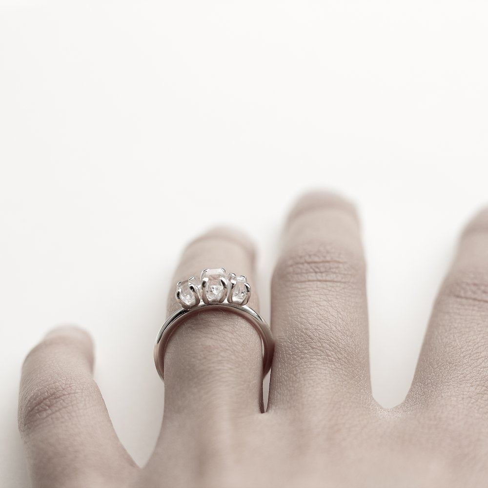 SILVER THREE RING