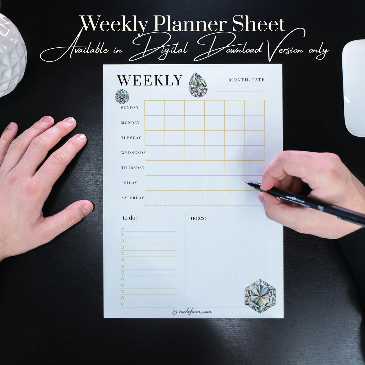 Birthstone Wall Calendar & Planner (2026)
