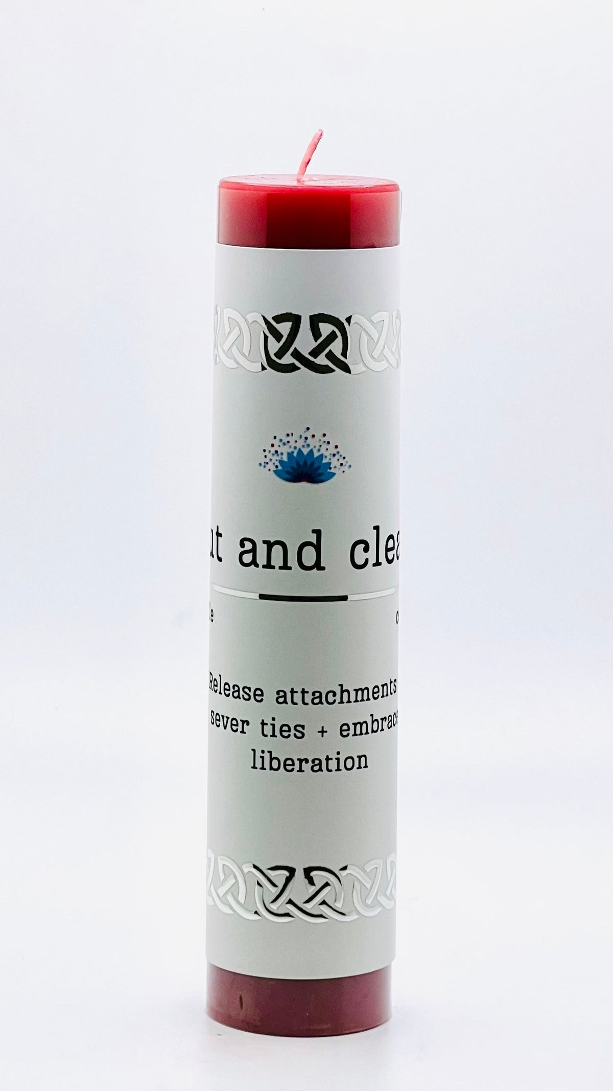 Manifestation Pillar Candle Cut and Clear