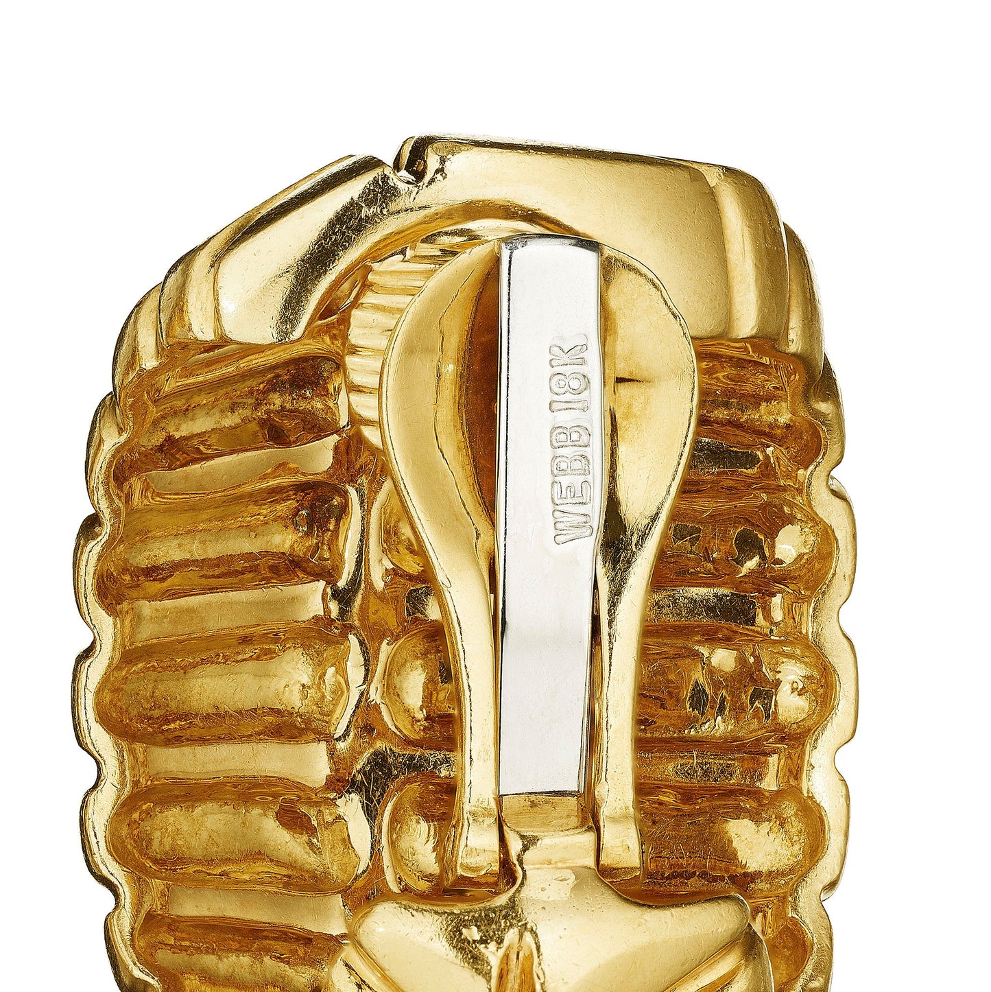 David Webb Half-Hoop Earrings