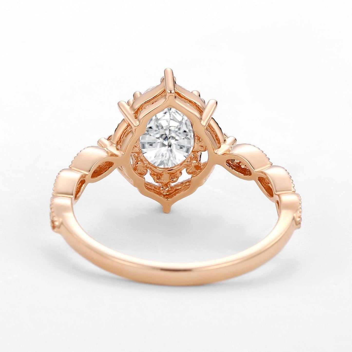 Charlotte’s Mistveil | 1.5CT Oval Opal Vintage Engagement Ring