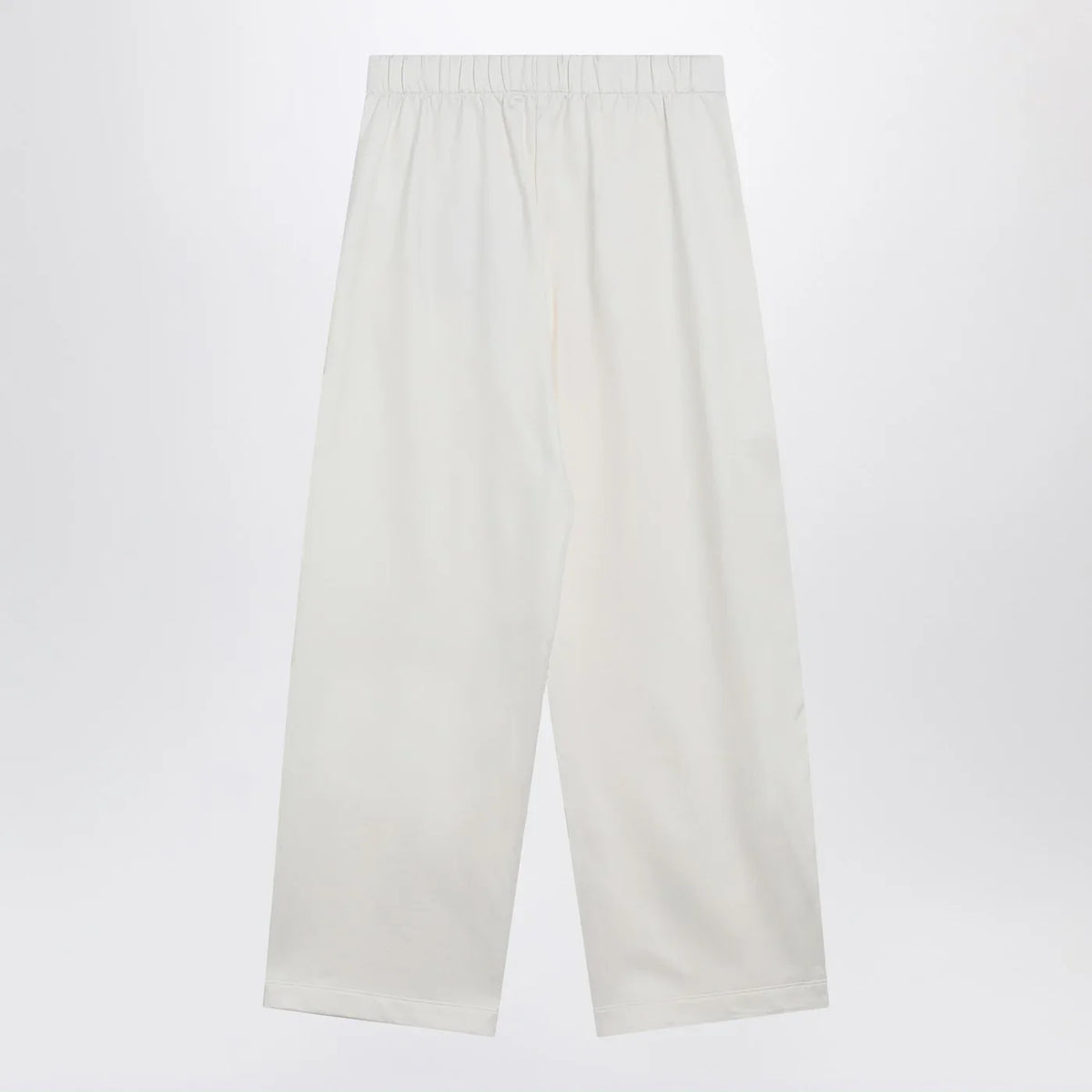 Max Mara - White silk blend trousers