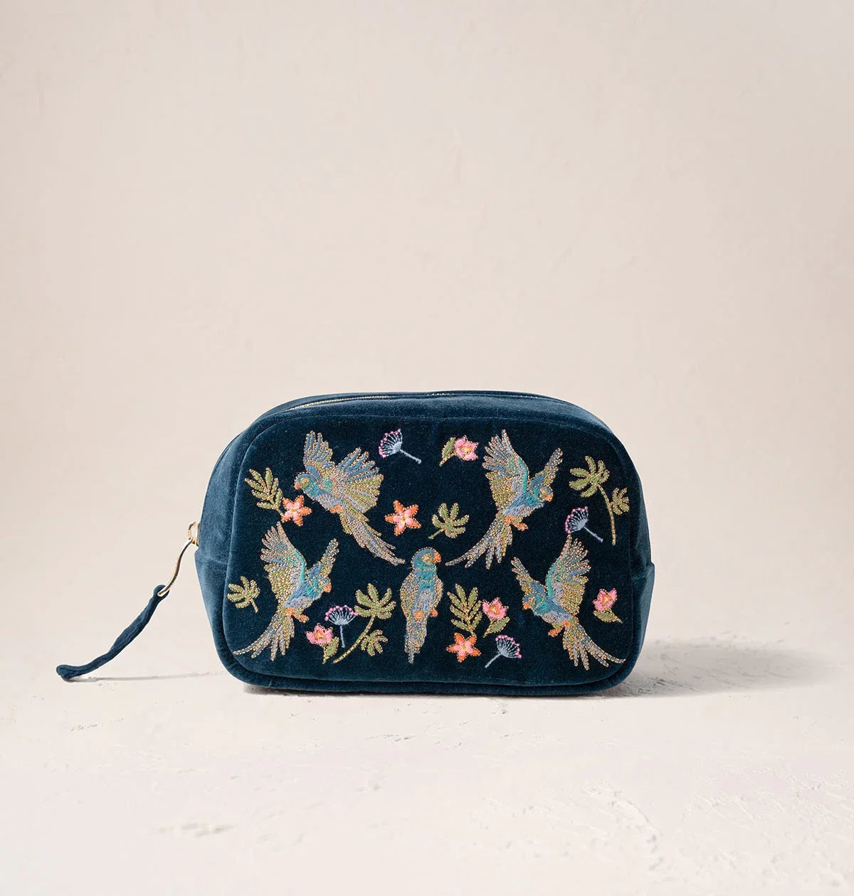 Flying Parrots Makeup Bag