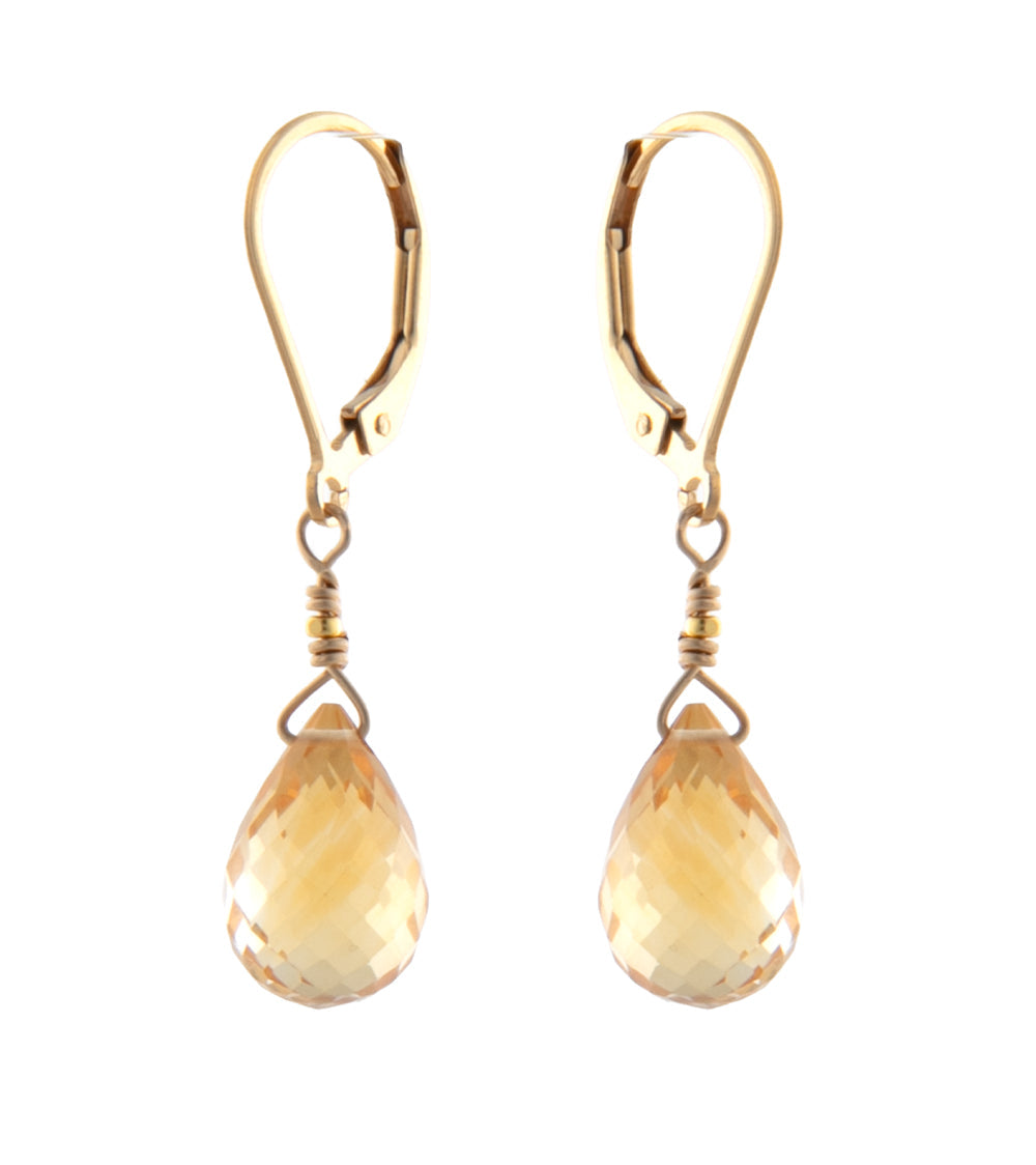 Golden Citrine Earrings by Galit