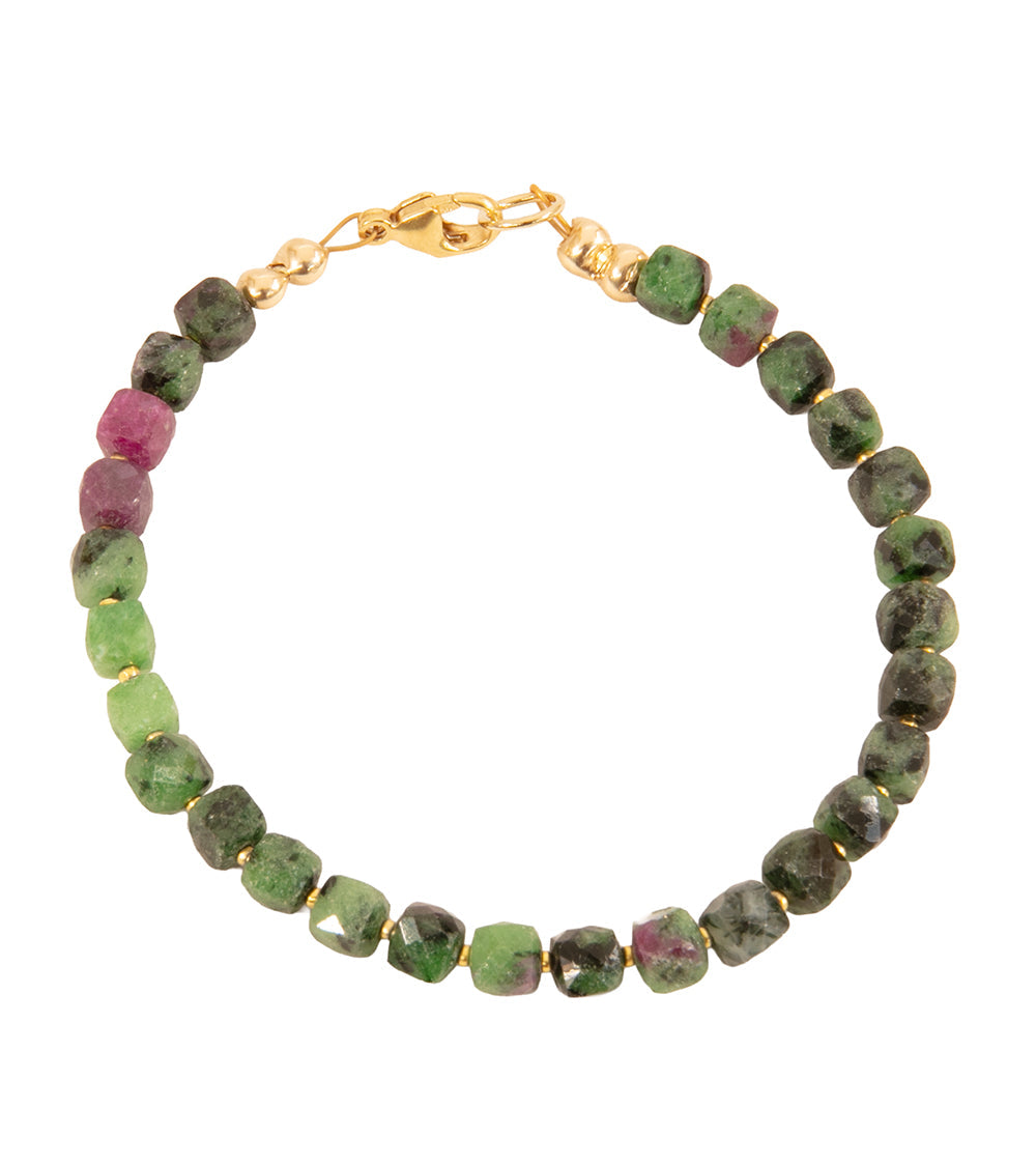 Ruby Zoisite Bracelet by Galit