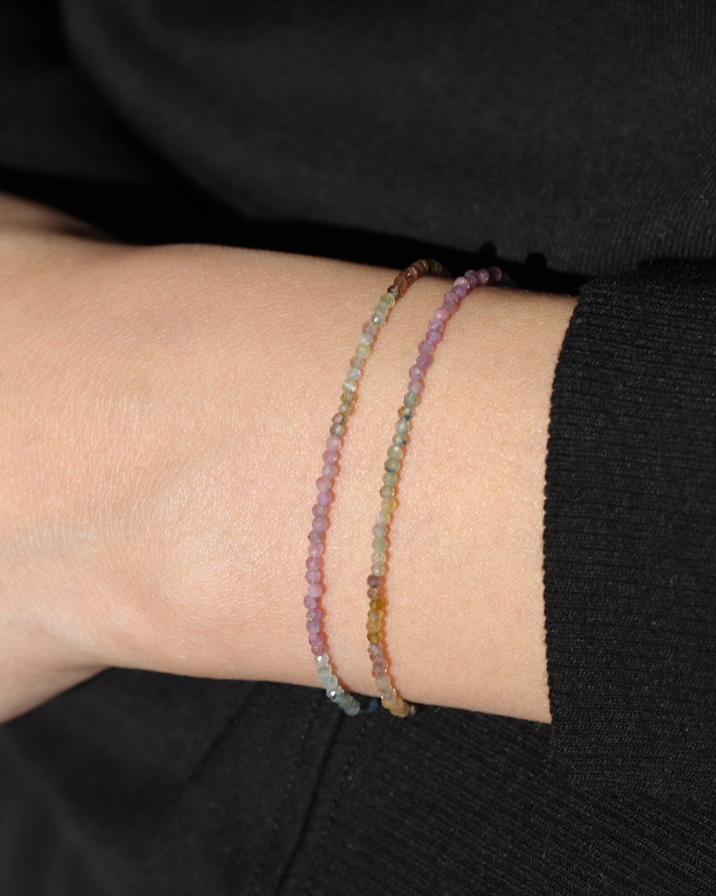 Multi Stone Wrap Bracelet | 2mm