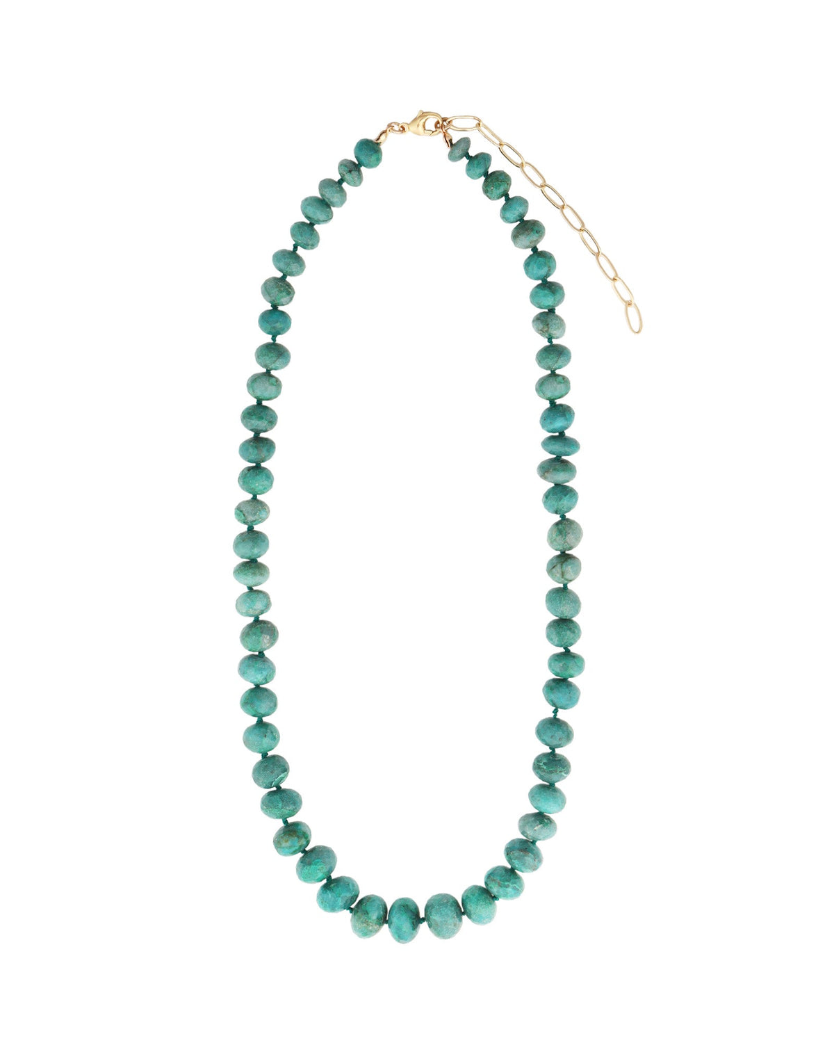 Graduated Chrysocolla Beaded Necklace