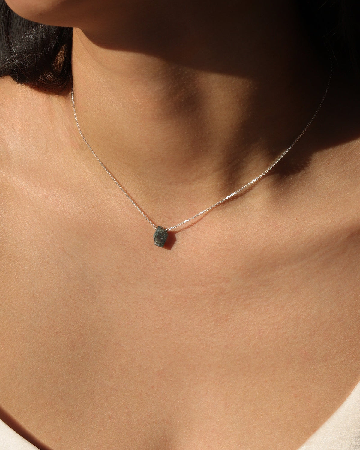 Kyanite Slice Cable Chain Necklace | 10mm
