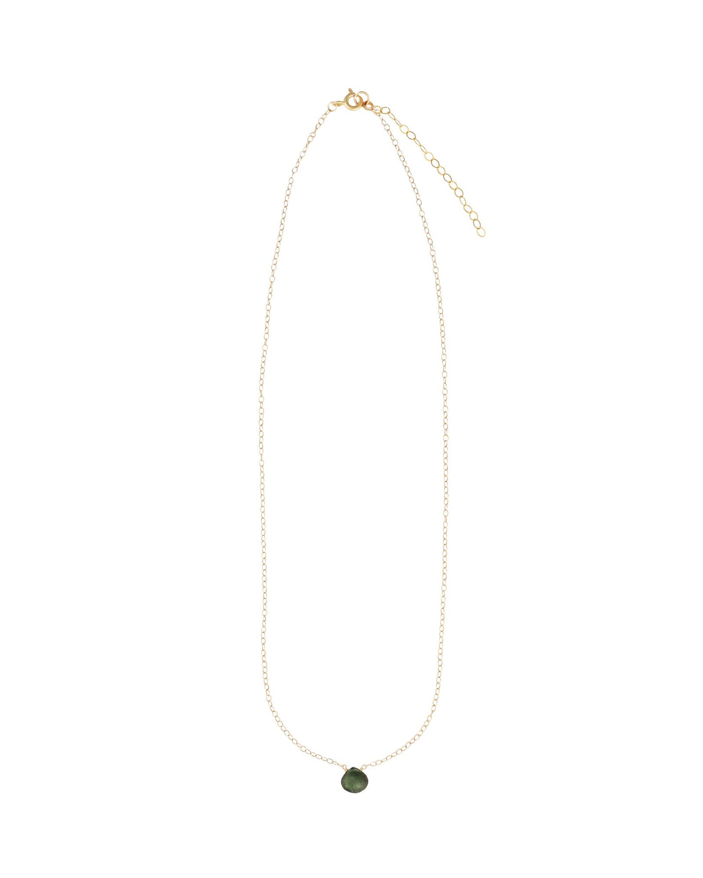 Apatite Heart Cable Chain Necklace | 6mm