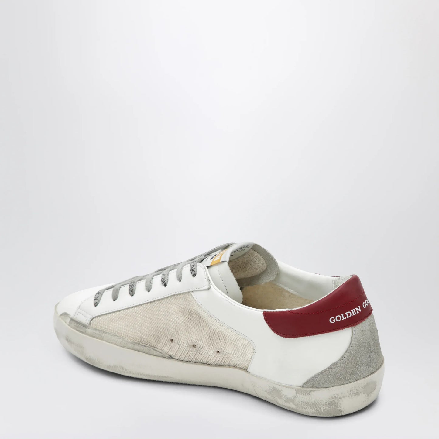 Golden Goose - Golden Goose Super-Star sneakers in beige/white/red