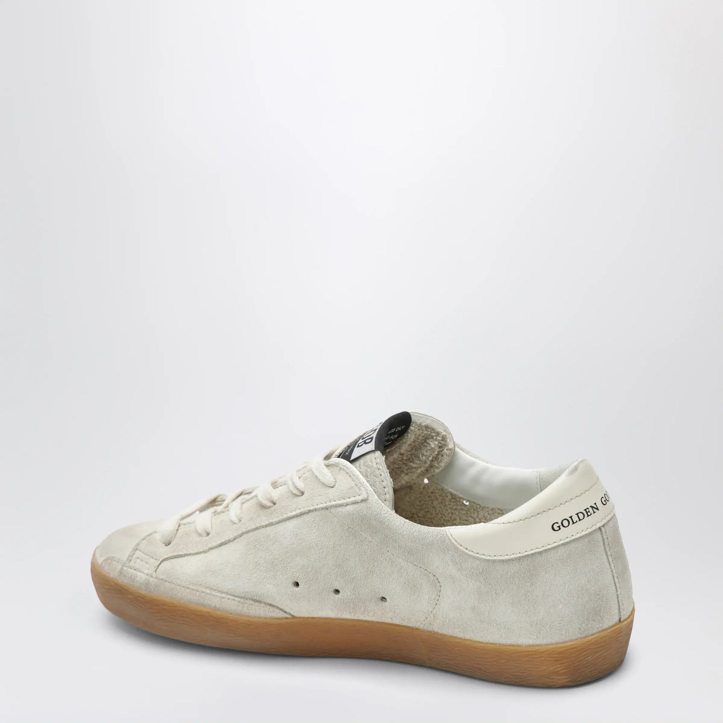 Golden Goose - Golden Goose Super-Star sneakers in pearl with glitter star